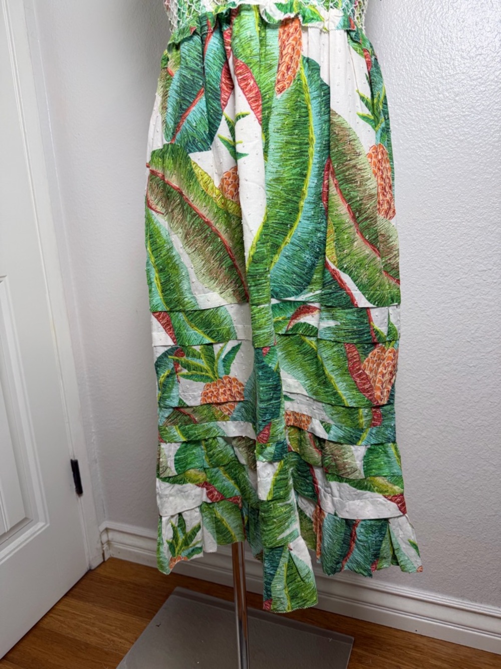 Farm Rio Forest Palm Midi Dress XS - Picture 4 of 11